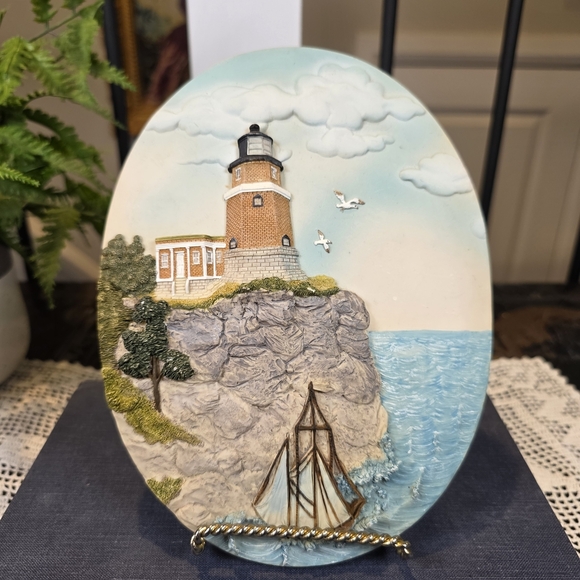 Split Rock Lighthouse MN Lake Superior 3D Wall Plaque Nautical Souvenir Art - Picture 2 of 9